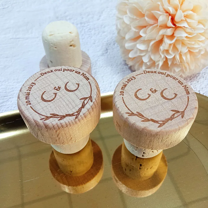 Индивидуальные искусственные деревянные винные пробки свадебное украшение