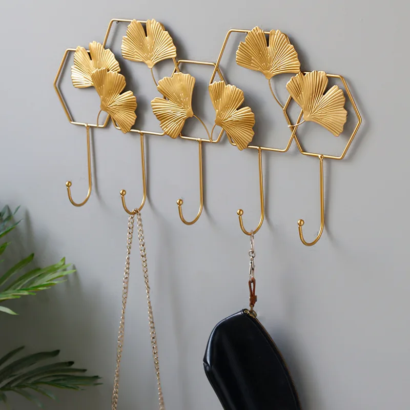 

Роскошный крючок для крыльца в скандинавском стиле, модная простая металлическая вешалка для одежды у двери, креативный Настенный дизайн в ...