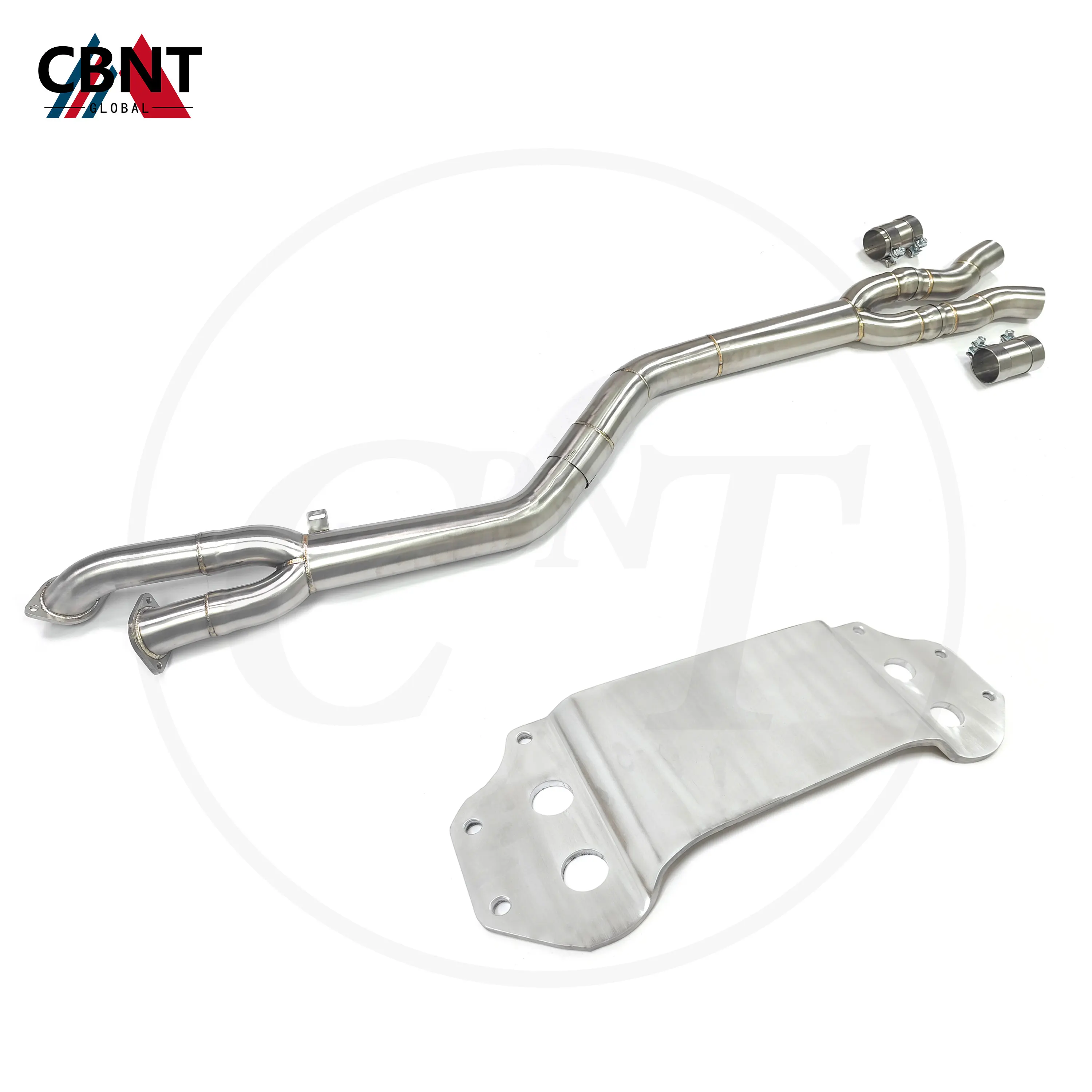 

CBNT для BMW G80 M3 G82 M4 G87 M2 S58 3.0T средняя выхлопная труба системы 89 мм/3,5 дюйма средняя выхлопная труба из нержавеющей стали 304