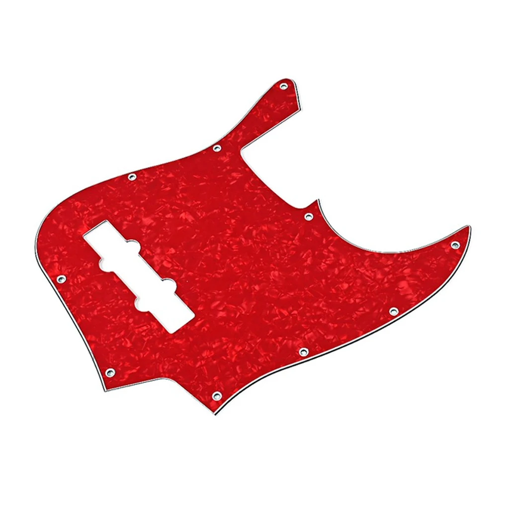 

Красная Однослойная защитная пластина для гитары с 10 отверстиями, Цветочная печать, замена для JB Bass, музыкальный инструмент