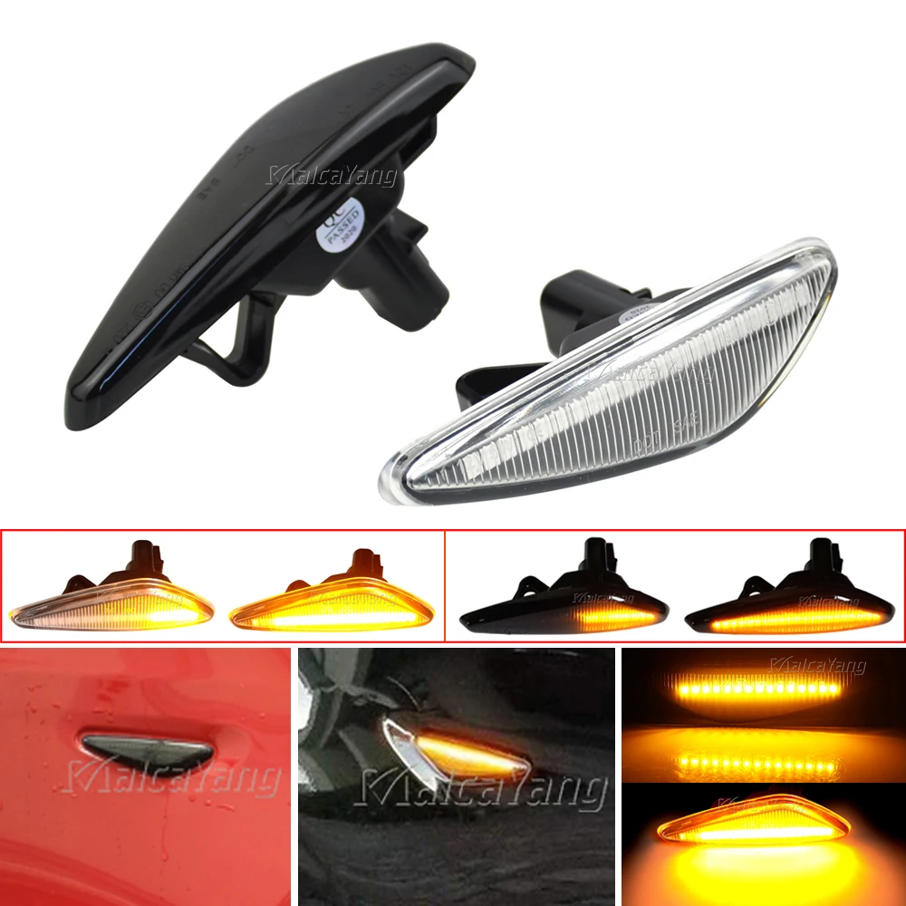 

2 шт. автомобильные динамические последовательсветодиодный Боковые указатели поворота для Mazda MX5 6 Atenza GH 5 Premacy CW RX-8 Nissan Lafesta