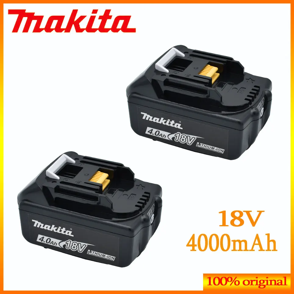 

100% Original 18V Makita 4.0Ah Rechargeable Power Tools Battery with LED Li-ion Replacement LXT BL1860B BL1860 BL1850