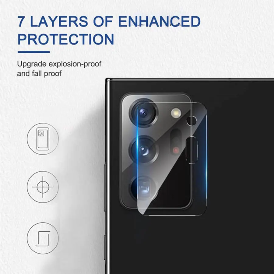 2Pcs Camera Lens Tempered Glass for Samsung Galaxy Note 20 S22 S20 S21 Ultra Note 20 Plus 10 9 8 Screen Protector Film