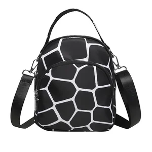Versatile Stylish Printing Backpacks Stone Pattern Oxford Shoulder Crossbody Bag Lady Elegant Floral in Pakistan