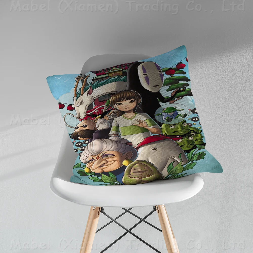 Подушка Унесенные призраками в стиле аниме подушка для дивана-кровати наволочка
