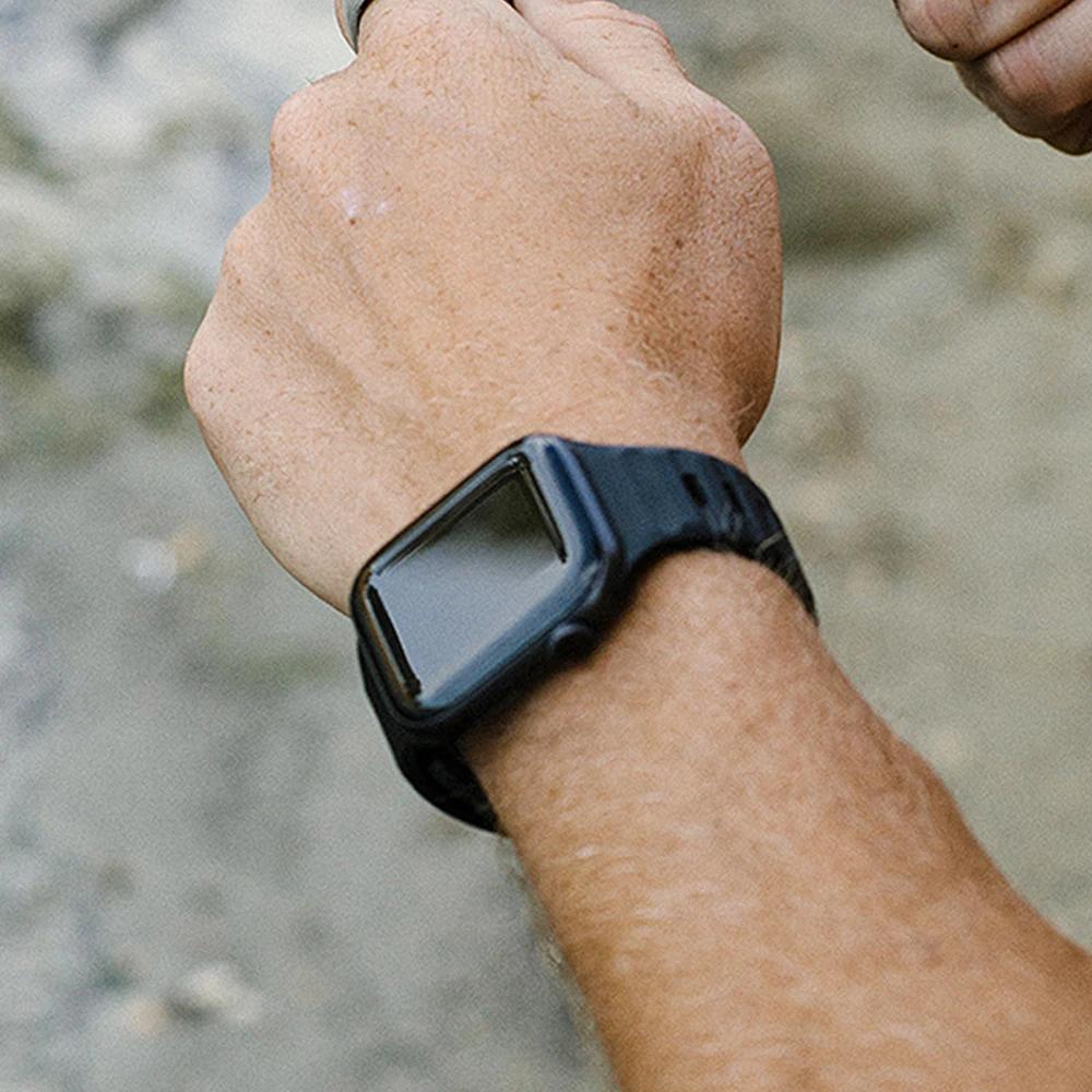 High-performance Fluoroelastomer Sport Band for Apple Watch Ultra 49mm 8 7 41mm 45mm Rubber Strap for Iwatch 6 5 4 Se 40mm 44mm