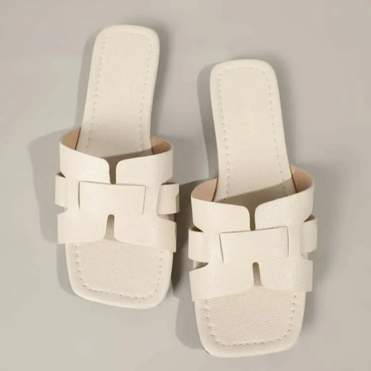 

Женские пляжные шлепанцы, повседневные сандалии на плоской подошве, сланцы, для летнего сезона 2023