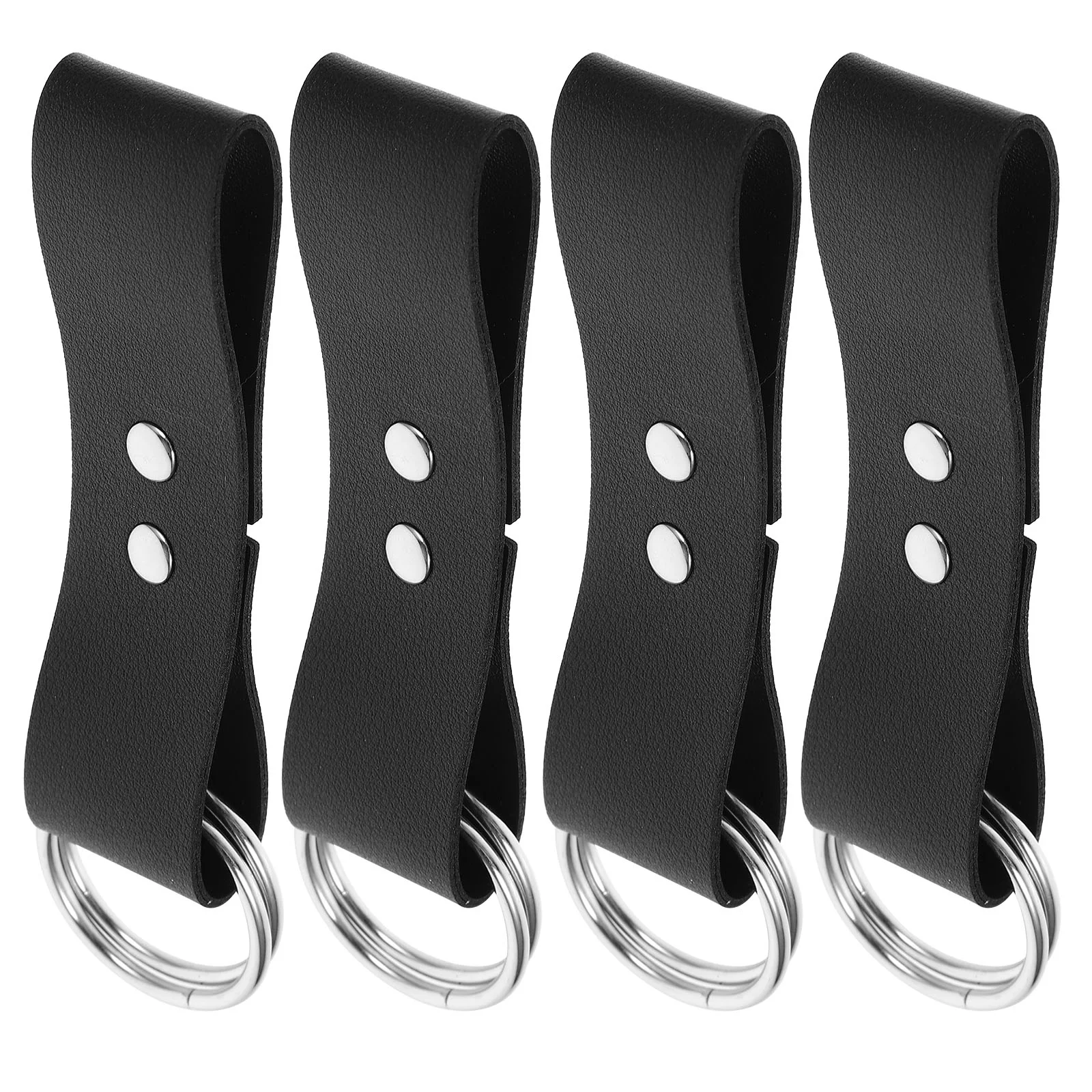 

4 Pcs Renaissance Skirt Hike Belt Hikes Women Leash Metal Pu Party Miss Black