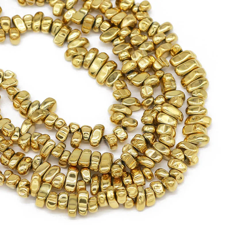 Необычные натуральные бусины из гравия толщиной 4-10 мм для изготовления модных