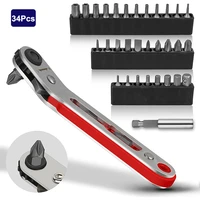 elbow head mini ratchet wrench screwdriver set 90 degree offset screwdriver handle 14 inch drive right angle torque wrench