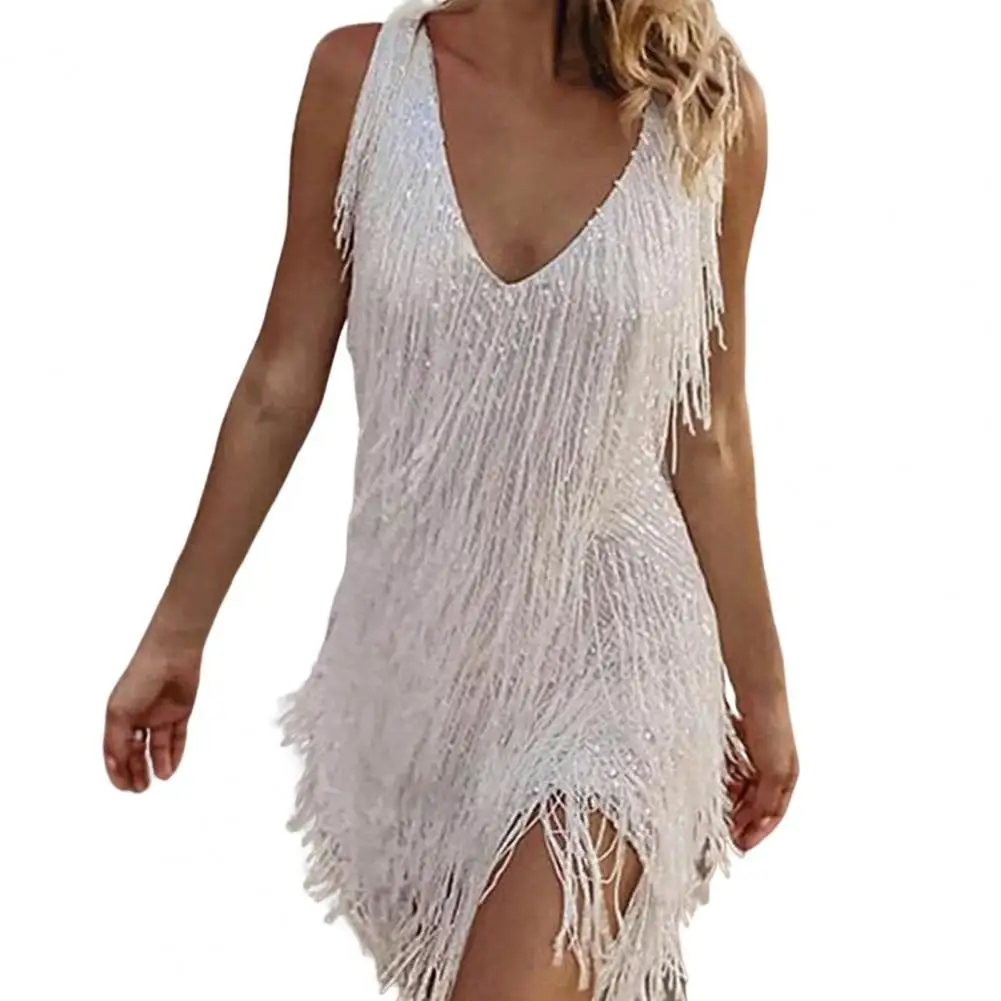 Облегающее платье с блестками женское облегающее завышенной талией запахом на