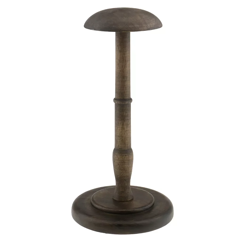 

Premium Quality Wooden Dome Shape Design Tabletop Hat Cap Stand / Wig Toupee Display Rack 13inch