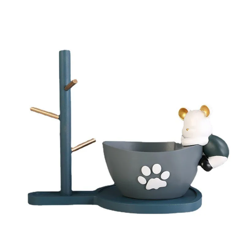 

Украшение для хранения ключей, роскошный медведь, дверной шкаф для обуви, украшение для дома, подарок на новоселье