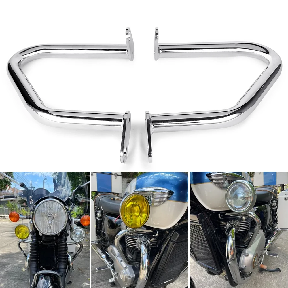 

Bumper Engine Guard Crash Bars For Triumph Bonneville T100 T120 Thruxton 1200 R Street Cup Twin Bonneville Bobber Speedmaster