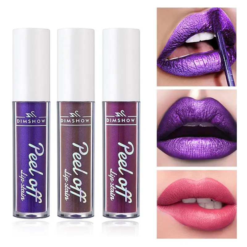 

6Color Peel Off Lipstick Magic Matte Sexy Red Orange Make Up Long-lasting Lip Gloss Beauty Liquid Lipstick Makeup For Women Girl