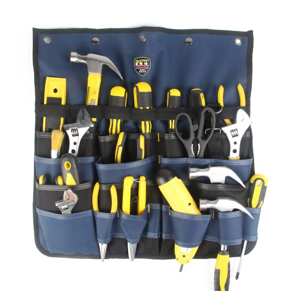 2023 High Quality Adjustable Hanging Bag Tool Organizer Tool Bag Tool Storage Tool Pouch for Electrician Pliers Screwdriver
