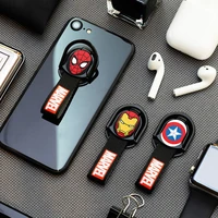marvel mobile phone ring bracket vehicle navigation magnetic attraction hanging rope ring buckle general cartoon captain of the