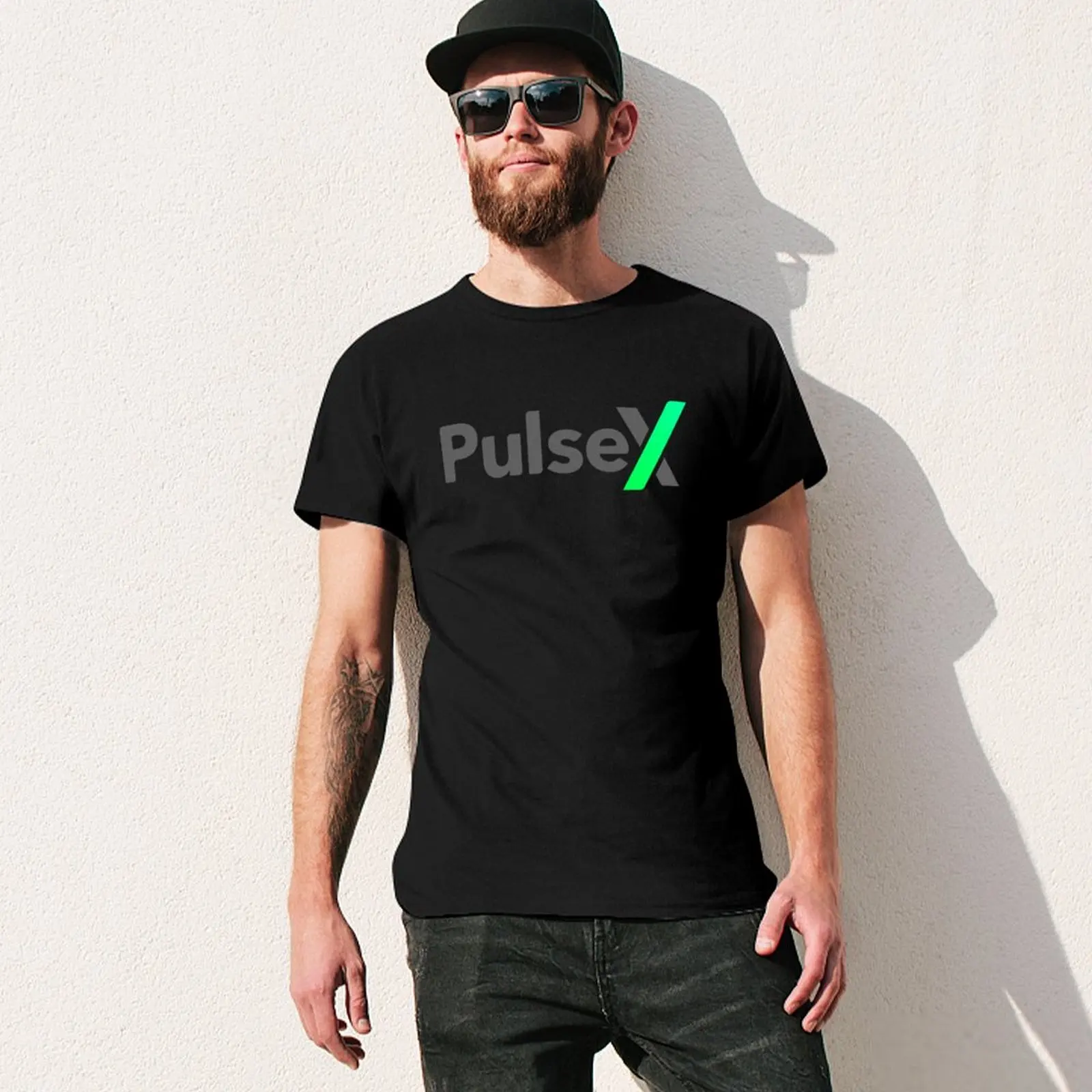 PulseX Crypto Coin PLSX Logo Hex Pulse футболка летний топ аниме вещи мужская