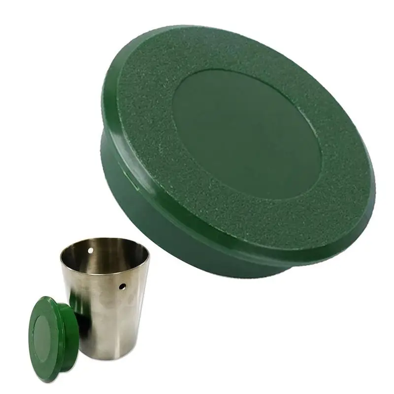 

Чехол для стакана для гольфа, защитная зеленая крышка для газона, телефона, с отверстиями, ярко-зеленые аксессуары для гольфа, тренировочное оборудование