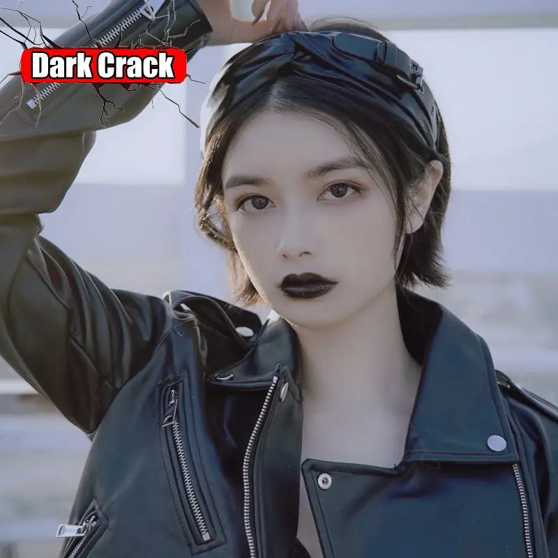 

Woman Y2K Girl Lolita Gothic Punk Harajuku Hair Band Headband Cosplay Hair Barrettes Spicy Leather Wide Hair Hoop Girl Hairband