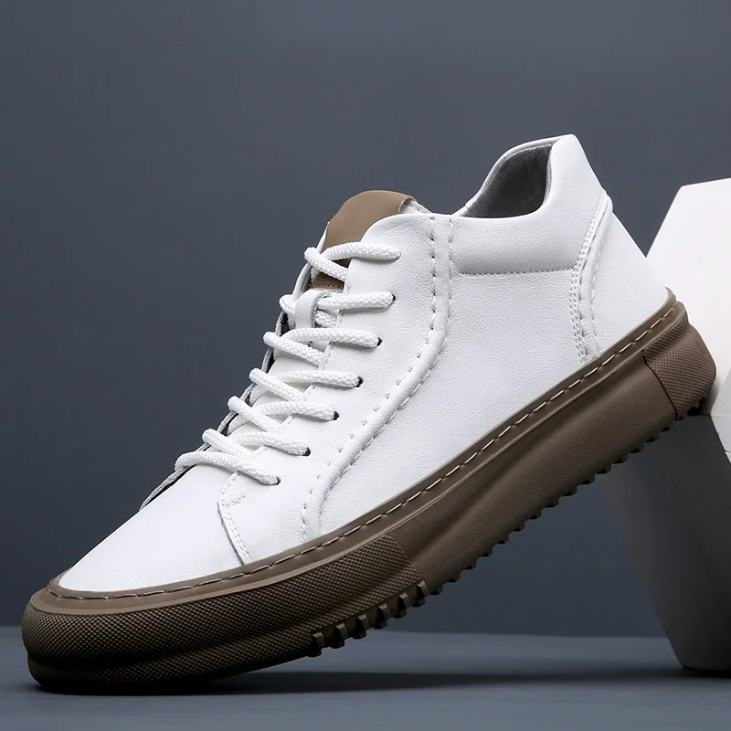 

Мужские лоферы, зимняя обувь, мужские оксфорды из натуральной кожи, высокие, стильная обувь, модные оксфорды на шнуровке, обувь на плоской по...