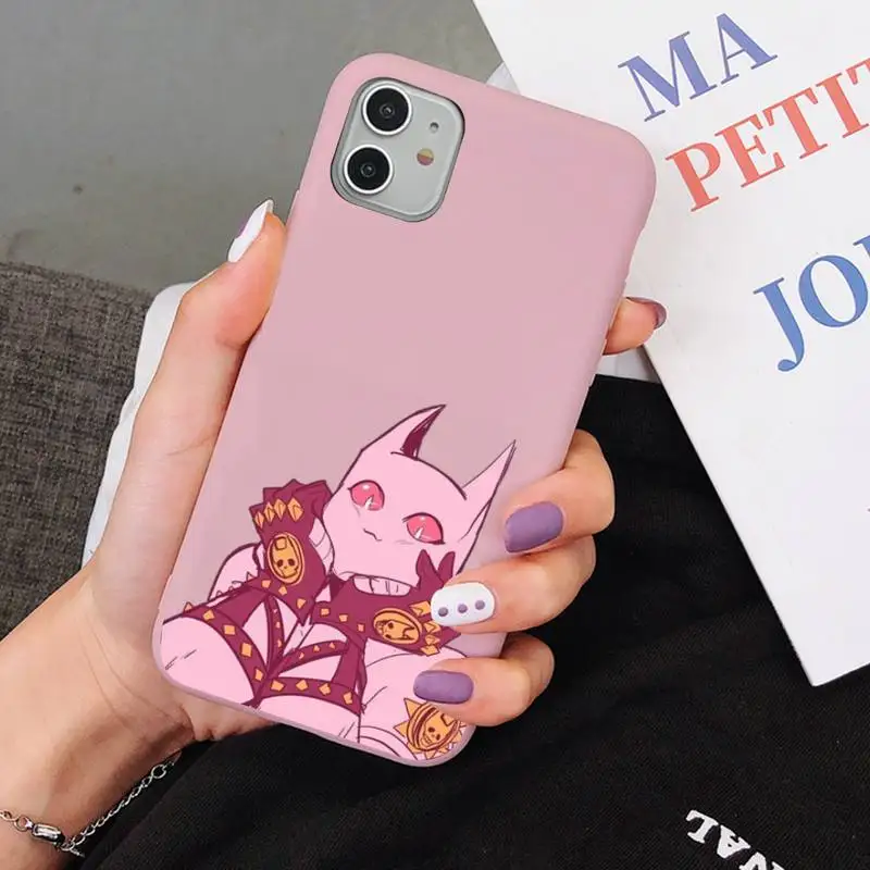 

Yinuoda Anime JoJos Bizarre Adventure Phone Case Soft Solid Color for iPhone 11 12 13 mini pro XS MAX 8 7 6 6S Plus X XR