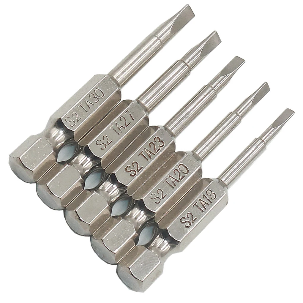 

5 шт. 50 мм 1 97 дюймов Набор отверток с 1 4-дюймовым шестигранным строительным наконечником