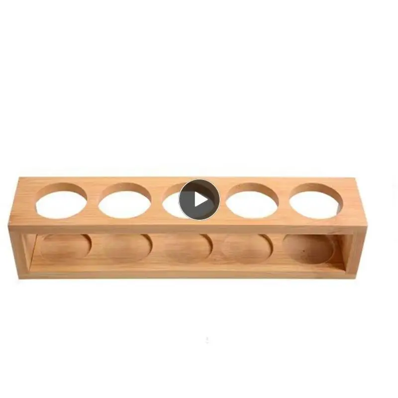 

School Chemical Glass Test Tube Rack Bottle Storage Rack Oil Finishing Sorting Rack Multi-functional Bamboo Essential