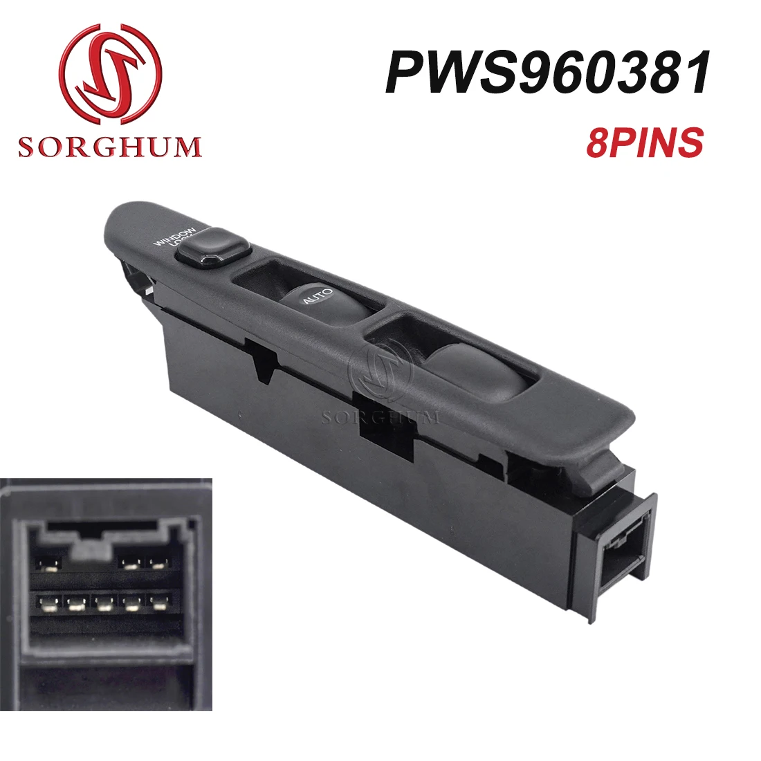 

SORGHUM Автомобильные аксессуары PWS960381, электрическая кнопка управления окном для MITSUBISHI Proton Satria Arena Putra, 8 контактов