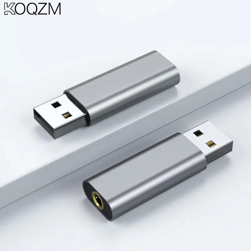 

USB To 3.5mm Audio Cable USB Computer AUX Headphone Adapter Cable Converter 2-in-1 Headphone Microphone External Sound Card