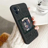 fashion retro cat cool mouse phone case for apple iphone 11 12 13 pro 12 13 mini x xr xs max 6 6s 7 8 plus luxury cover coque