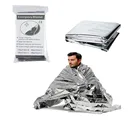 Уличное аварийное одеяло, устойчивое к разрыву ветрозащитное солнцезащитное теплоизоляционное одеяло, Походное одеяло для выживания, первая помощь