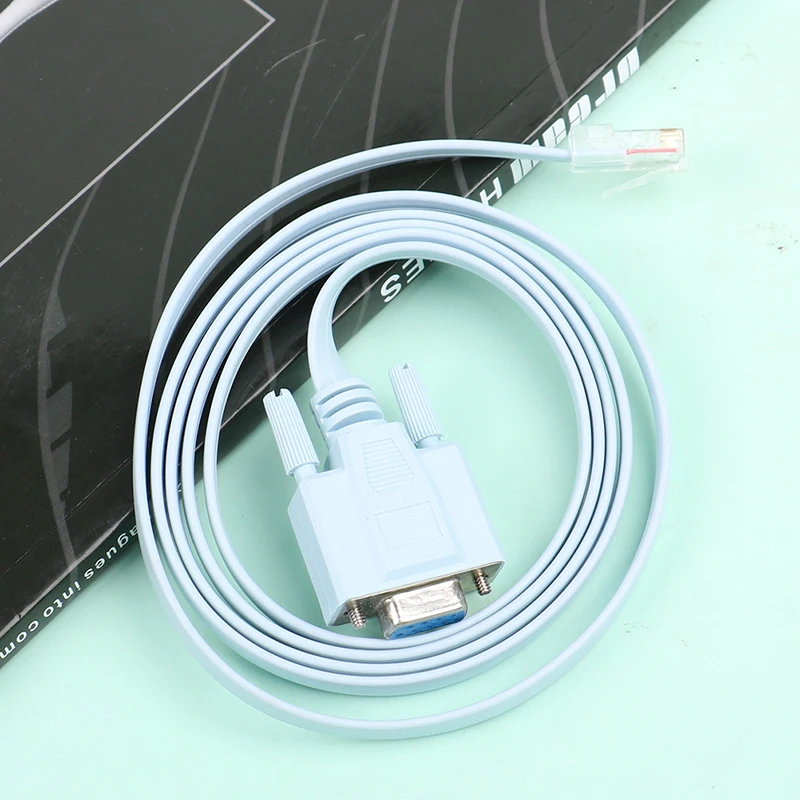 

Кабель-переходник для консоли Cisco RJ45 Cat5, Ethernet-порт Rs232 DB9 COM, последовательные гнездовые маршрутизаторы, сетевой адаптер, синий, 1,8 м, 6 футов