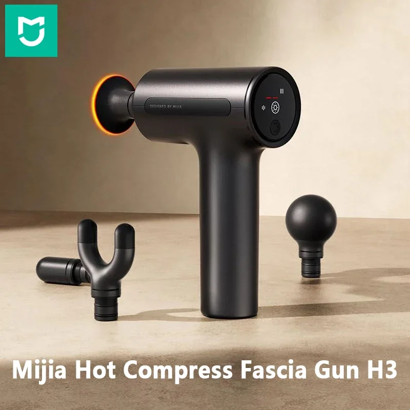 Mijia Hot Compress Fascia Gun H3 Двойной эффект мощности и тепловой энергии Быстрый нагрев за 5