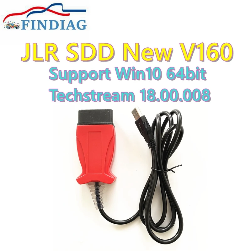 V160 JLR Pro для VIDA 2014D и Toyota TIS Techstream OBD2 сканер с поддержкой кабеля JLR V160 SDD PRO автомобильный диагностический инструмент