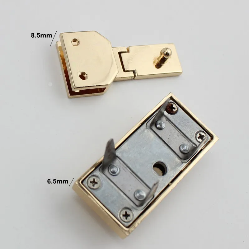 5sets 60*50mm High quality lock handmade woman bag making gunmetal pressed lock briefcase lock for genuine leather trunk lock