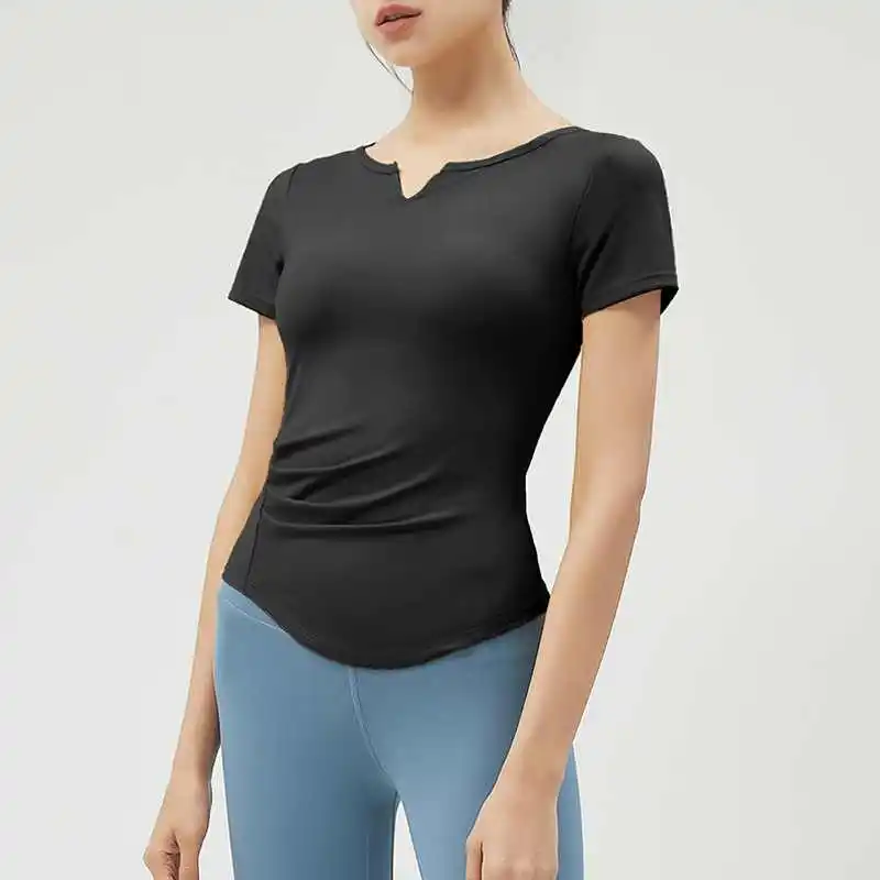 

NEW Women Cotton Fashion Tshirt Summer T-shirts Tee Shirts Funny Casual T Shirt For women V-neck grey GREY