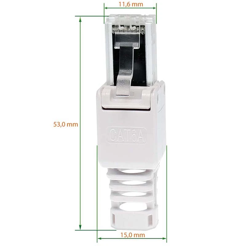 Сетевые соединители CAT6A RJ45 LAN UTP без инструментов 1 шт. кабель для установки CAT6 |