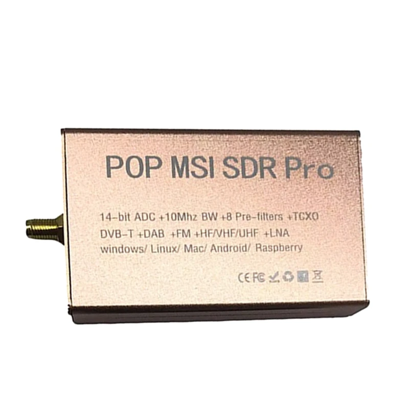 

-MSI SDR Pro HF/VHF/UHF SDR Receiver RSP1 10Khz-2Ghz Wideband Software Defined Radios For Sdrplay Driver & Software