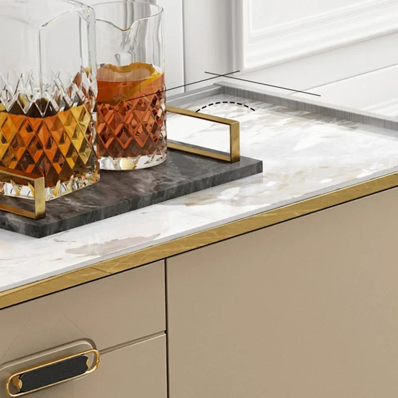 Вертикальная Многоуровневая стойка для обуви Золотая современная роскошная в