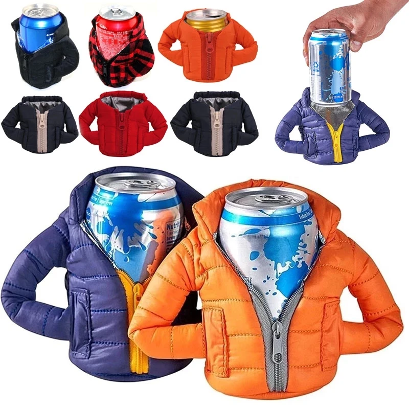 

Beverage Jacket Insulated Can Cooler Beer Insulation Hide A Can Thermocoolers Can Clothes Beer Insulation Jacket For Cola Drinks