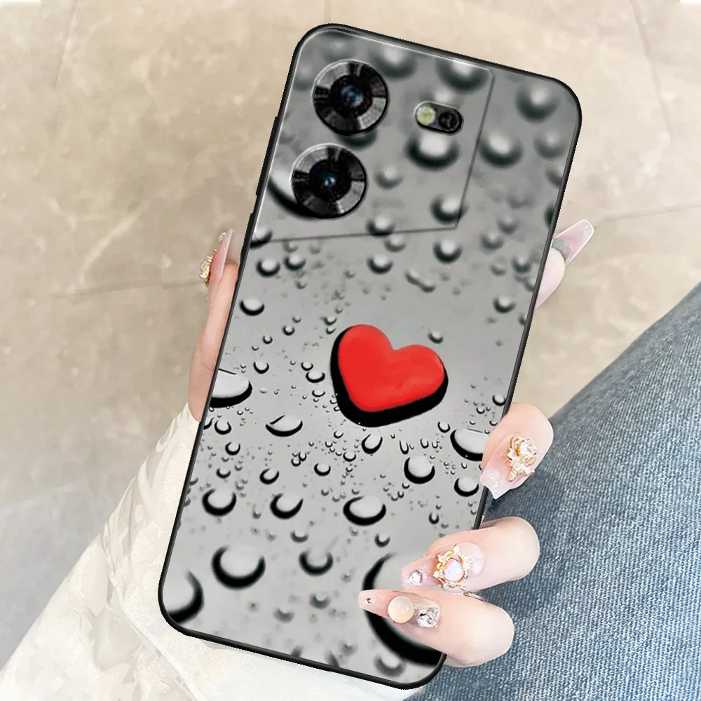 Чехол для Tecno Pova 5 мягкий силиконовый чехол из ТПУ Женский задняя крышка Pova5