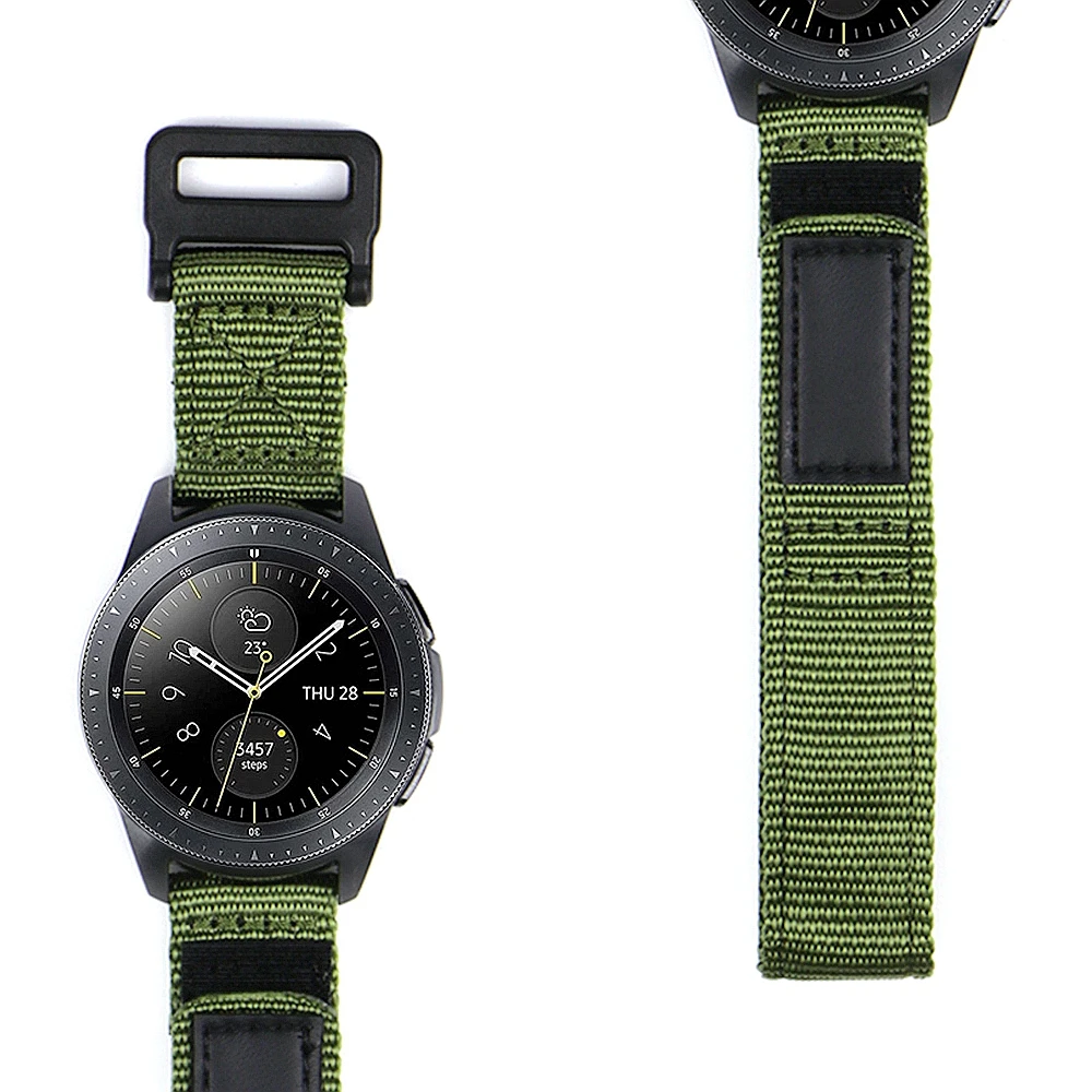 Premium Nylon Sport Military Watch Band For Samsung Galaxy Watch Straps For Men With Quick Release for Smart Watch 20mm 22mm