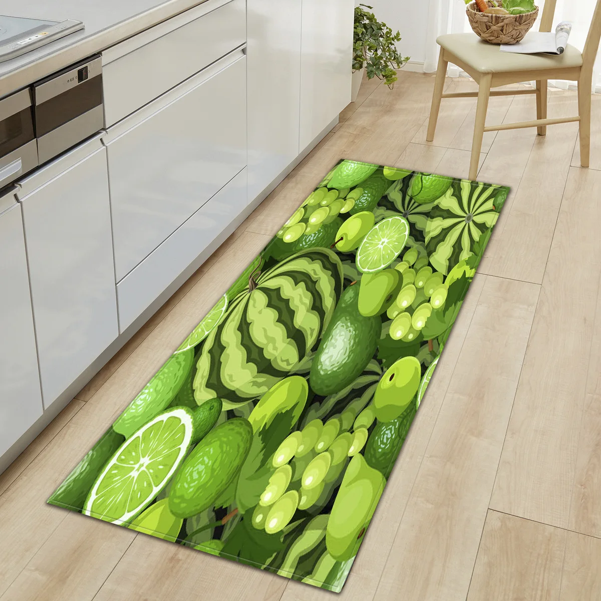 

3D коврики с принтом для кухни, домашний декор, коврики для гостиной, спальни, мягкий фланелевый Коврик для прихожей, моющийся нескользящий к...