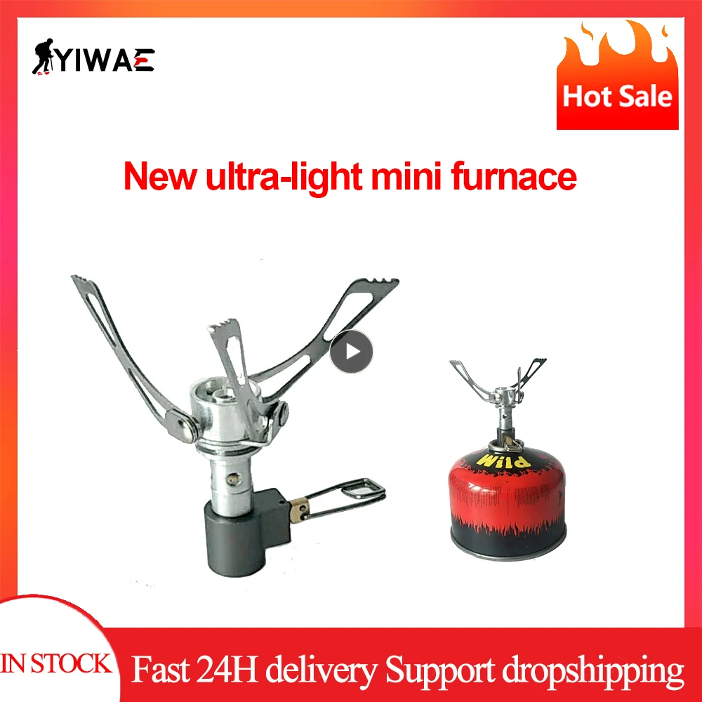 

New Arrival Outdoor Gas Stove Camping Equipment Mini Gas Stove Camping Picnic Burner Portable Three Head Stove Accessories 54g