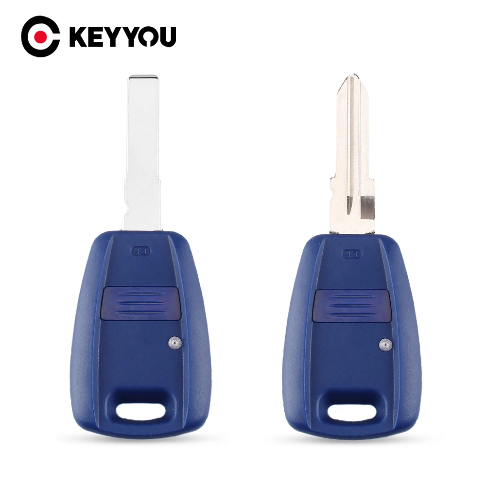 

KEYYOU 10 шт. 1 кнопочный транспондер автомобильный пульт дистанционного ключа чехол для Fiat Punto Doblo Bravo Автомобильный ключ декодер SIP22/GT15R лезвие