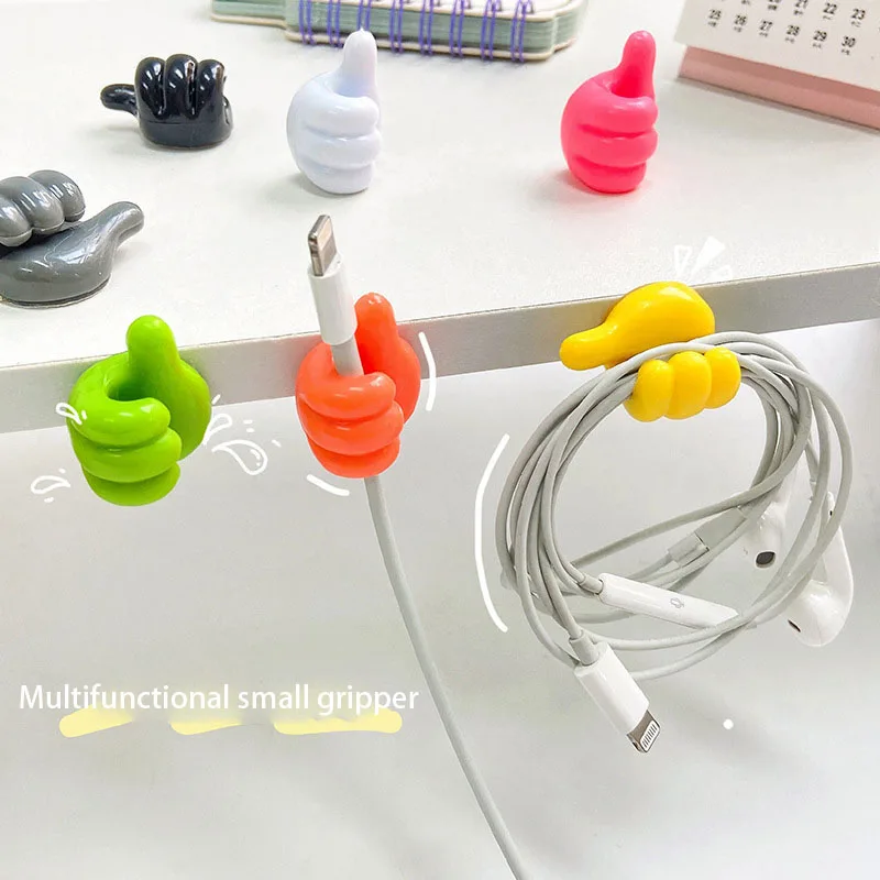 

Storage Organizer Hooks Wall Mouse Earphone Cable For Holder Multifunctional Cable Hanger Clip Hooks Wire Thumb Holder