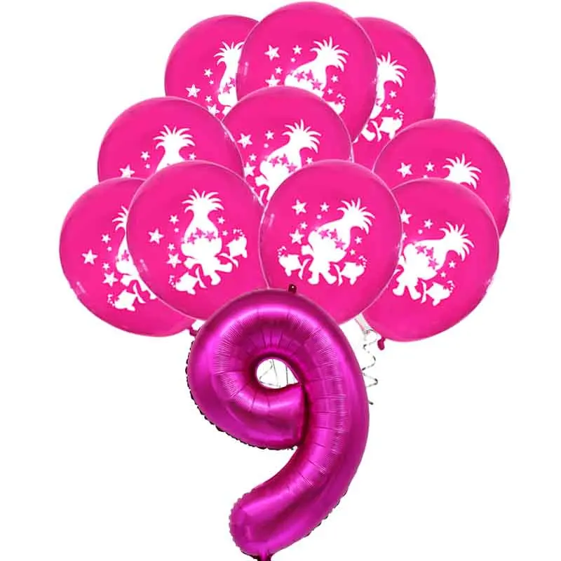 Мультяшные тролли фольгированный шар волшебный Гелиевый детская игрушка для