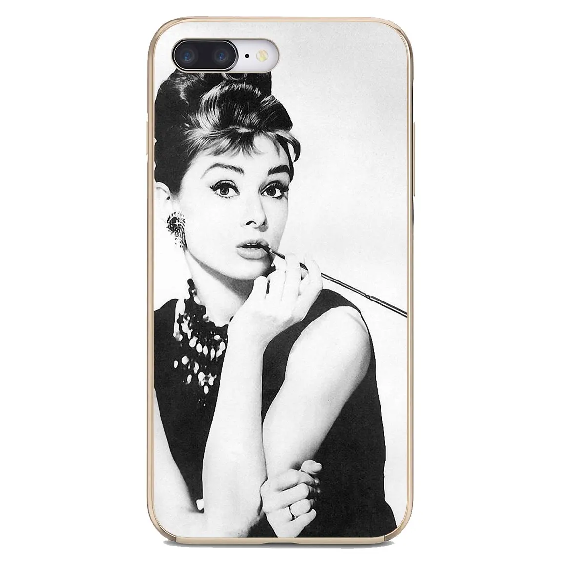 For Samsung Galaxy Note 3 4 5 8 9 10 S3 S4 S5 Mini S6 S7 Edge S8 S9 Plus Soft TPU Phone Case legend Lady star Audrey Hepburn