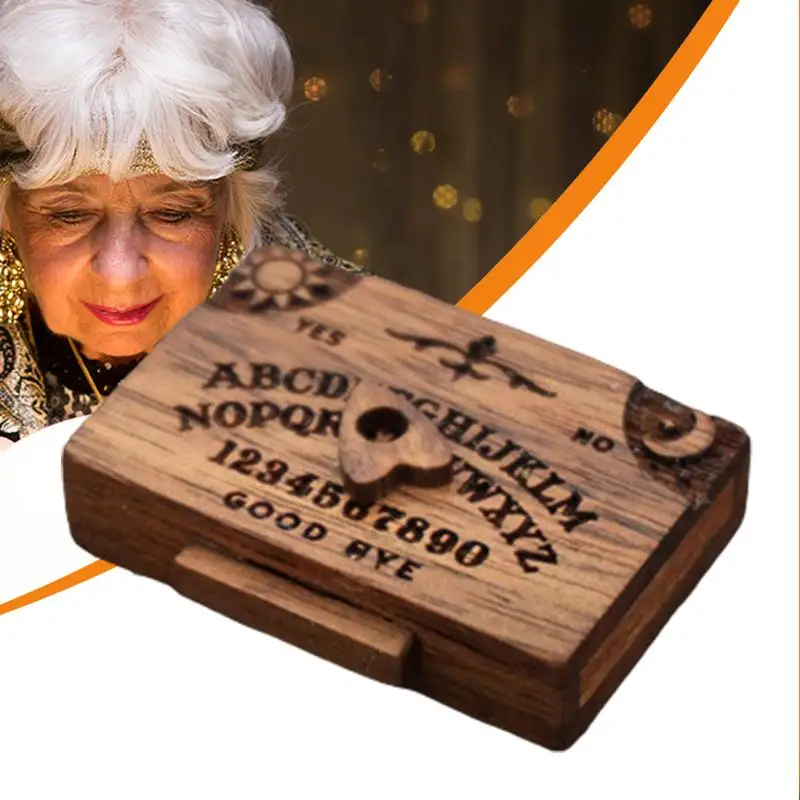 Миниатюрная доска Ouija деревянные доски миниатюрные с планками для семьи друзей
